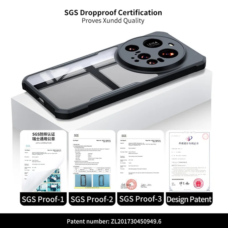 XUNDD For Xiaomi 15 Ultra Case Dropproof TPU + Acrylic Clear Back Phone Cover