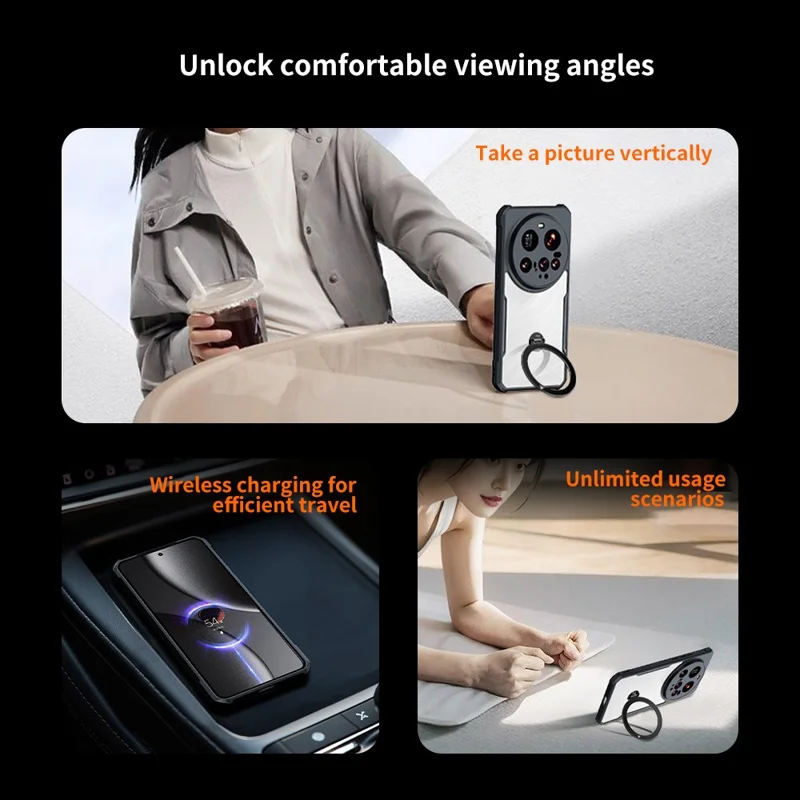 XUNDD For Xiaomi 15 Ultra Case Dropproof TPU + Acrylic Clear Back Phone Cover