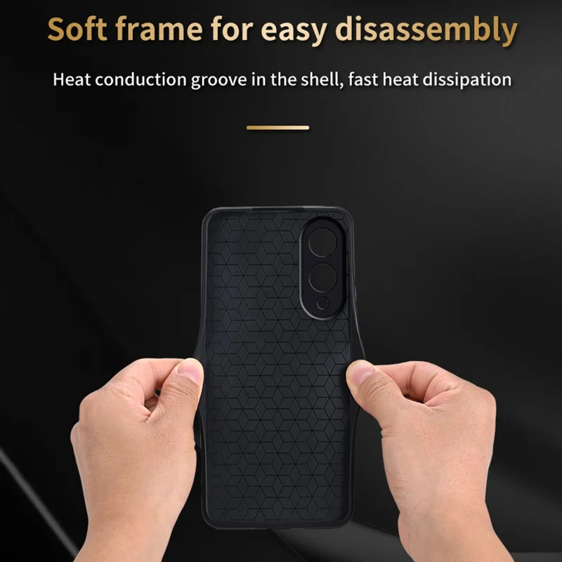 AZNS For Samsung Galaxy S25 Edge Case Protective PU Leather Covered TPU Phone Shell - Purple