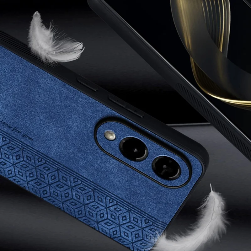 AZNS For Samsung Galaxy S25 Edge Case Protective PU Leather Covered TPU Phone Shell - Purple