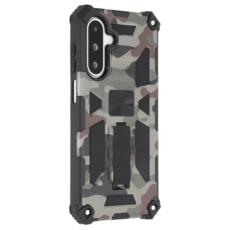 Funda para Samsung Galaxy A26 5G con Soporte Protector Militar PC+TPU - Verde Ejército