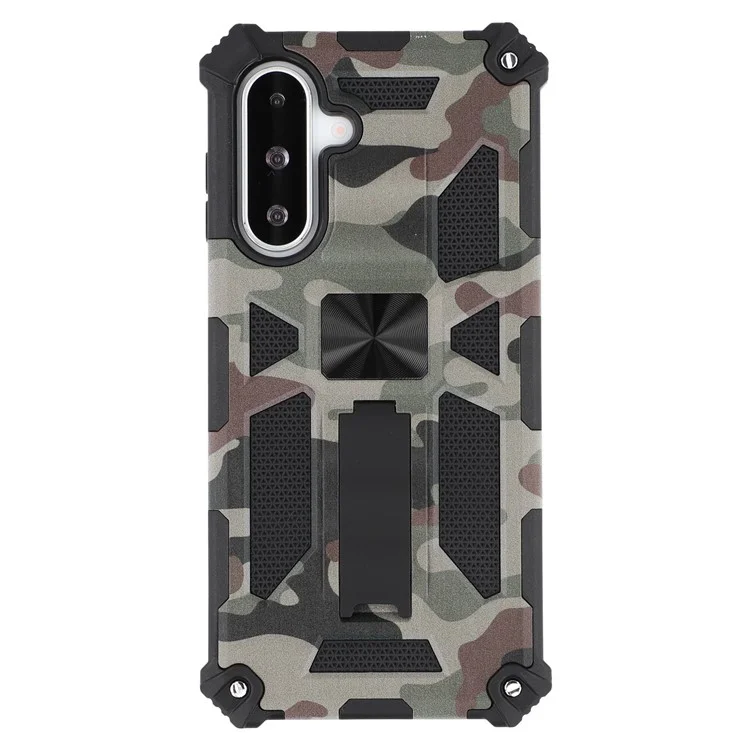 Funda para Samsung Galaxy A26 5G con Soporte Protector Militar PC+TPU - Verde Ejército