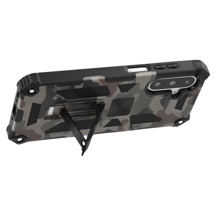 Funda para Samsung Galaxy A26 5G con Soporte Protector Militar PC+TPU - Verde Ejército