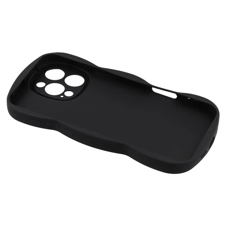 Étui de protection en TPU avec cadre ondulé pour iPhone 16 Pro Max - Noir