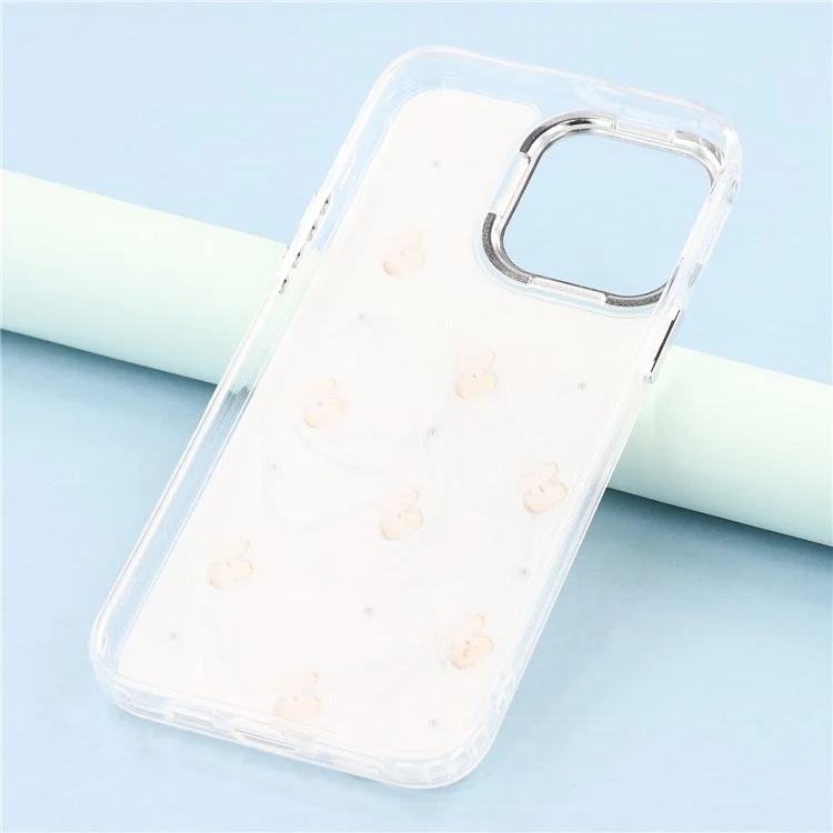 Für iPhone 15 Pro Max Hülle 3D Epoxy Kirsche Design Weiche TPU Rückseite