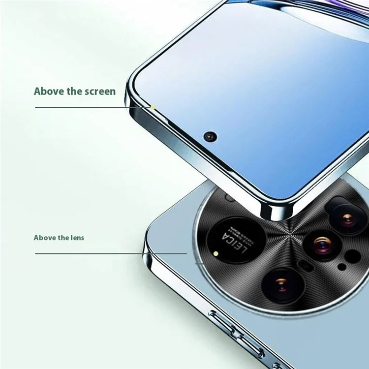 For Xiaomi 15 Ultra Case Acrylic + TPU + Metal Anti-Scratch Phone Cover with Electroplating Frame - Black