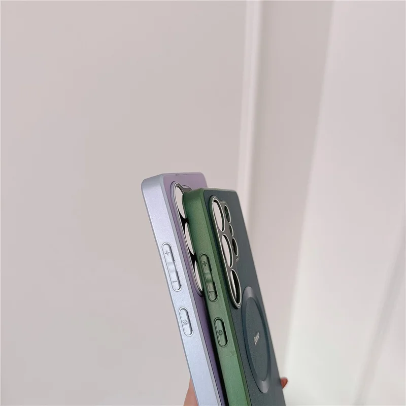 DEKKER For Samsung Galaxy S25 Ultra Magnetic Case PU + TPU Phone Back Cover - Orange