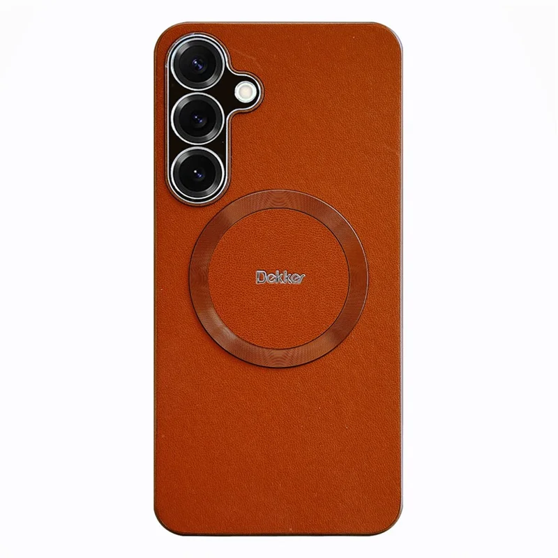 DEKKER For Samsung Galaxy S25+ / S24+ Magnetic Case PU + TPU Phone Back Cover - Red