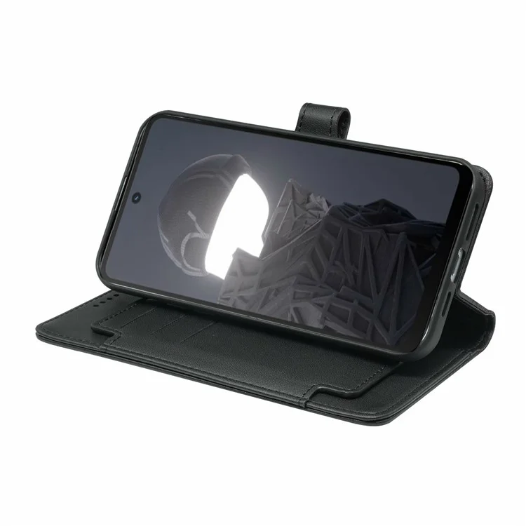 Für HMD Fusion 5G Hülle mit 9 Kartenfächern PU-Leder Ständer Handyhülle - Schwarz