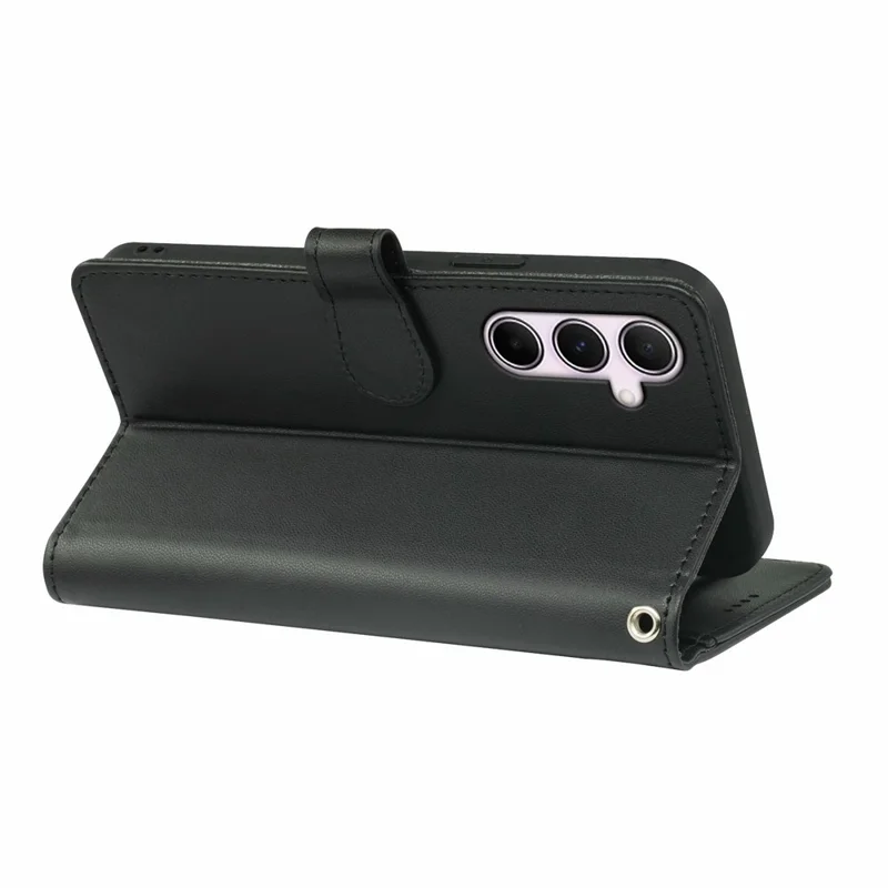 For Samsung Galaxy A16 5G / A16 4G Case with 9 Card Slots PU Leather Stand Phone Cover - Black