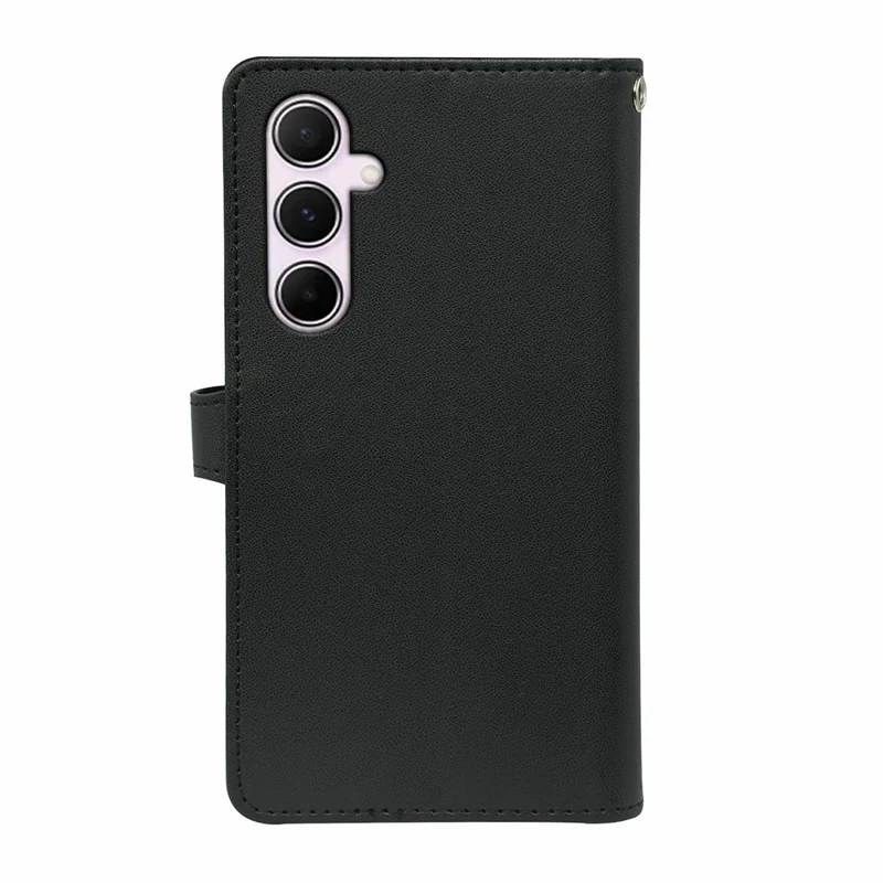 For Samsung Galaxy A16 5G / A16 4G Case with 9 Card Slots PU Leather Stand Phone Cover - Black