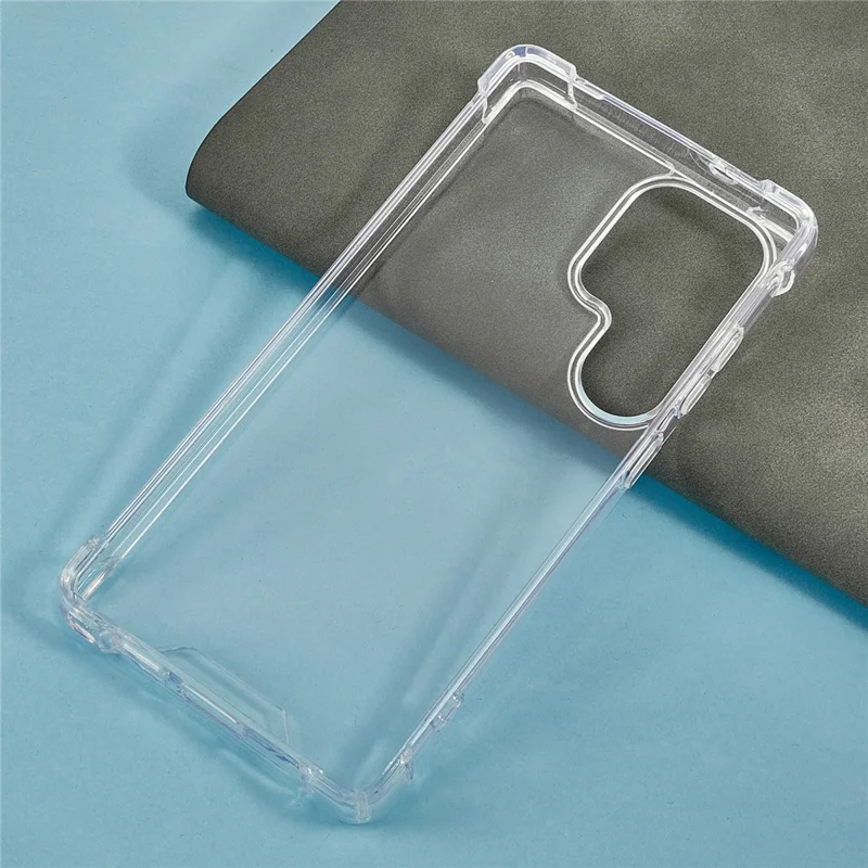 For Samsung Galaxy S24 Ultra Clear Phone Case TPU + Acrylic 1.5mm Shockproof Back Cover
