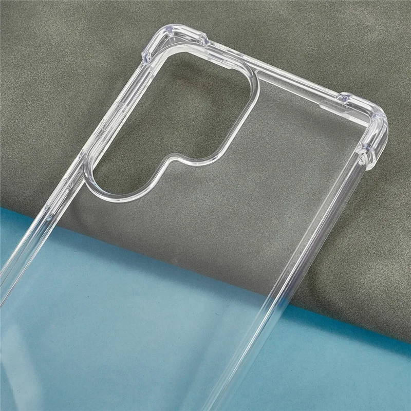 For Samsung Galaxy S24 Ultra Clear Phone Case TPU + Acrylic 1.5mm Shockproof Back Cover