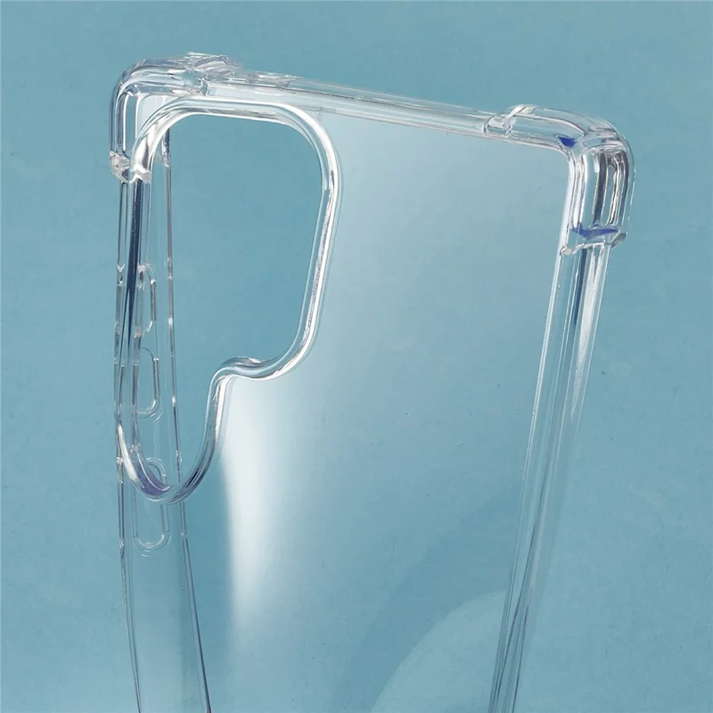 For Samsung Galaxy S24 Ultra Clear Phone Case TPU + Acrylic 1.5mm Shockproof Back Cover