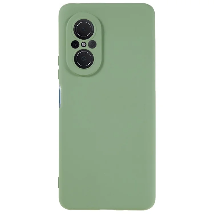 Pour Huawei nova 9 SE Coque de téléphone de 2,0 mm d'épaisseur en silicone liquide avec texture - Bord incurvé Anti-chute Étui de protection en TPU - Vert