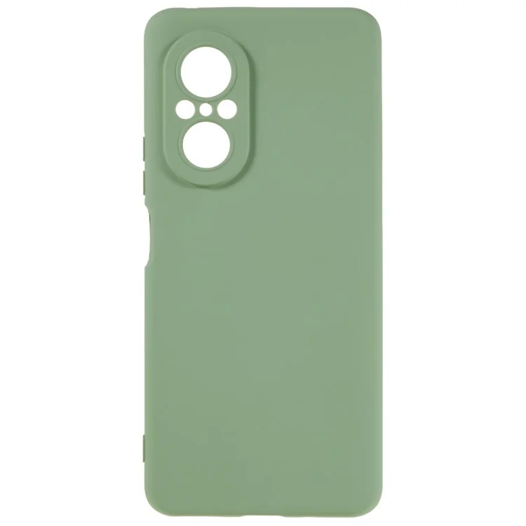 Pour Huawei nova 9 SE Coque de téléphone de 2,0 mm d'épaisseur en silicone liquide avec texture - Bord incurvé Anti-chute Étui de protection en TPU - Vert