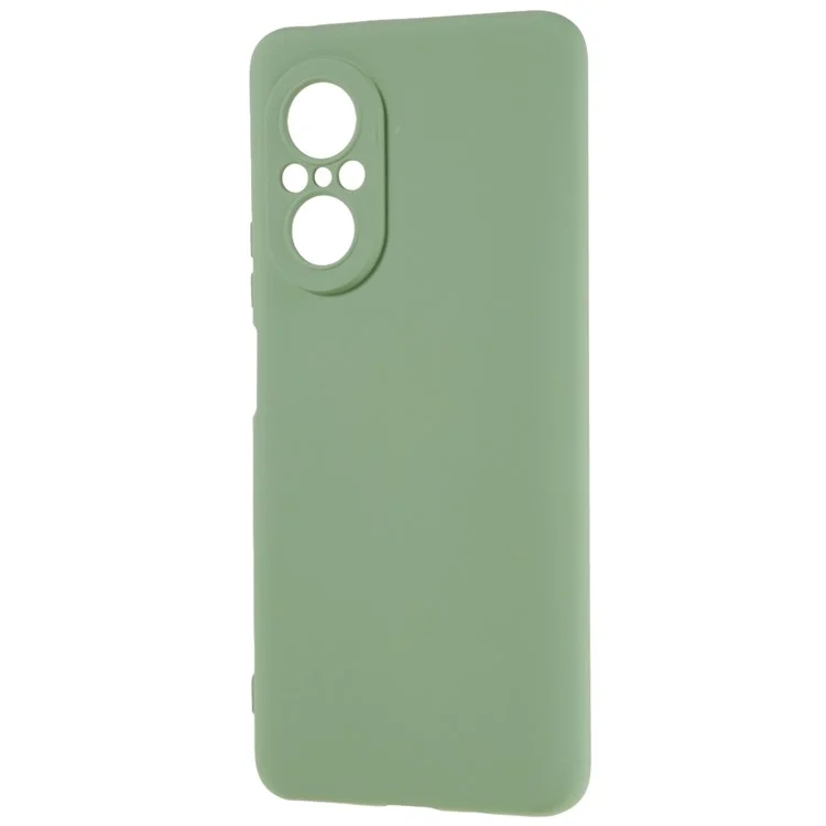 Pour Huawei nova 9 SE Coque de téléphone de 2,0 mm d'épaisseur en silicone liquide avec texture - Bord incurvé Anti-chute Étui de protection en TPU - Vert