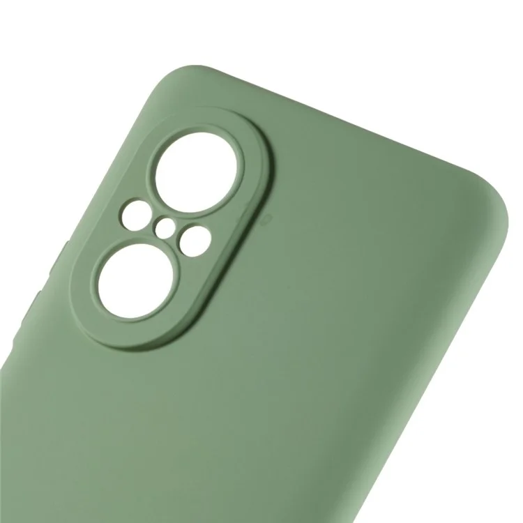 Pour Huawei nova 9 SE Coque de téléphone de 2,0 mm d'épaisseur en silicone liquide avec texture - Bord incurvé Anti-chute Étui de protection en TPU - Vert