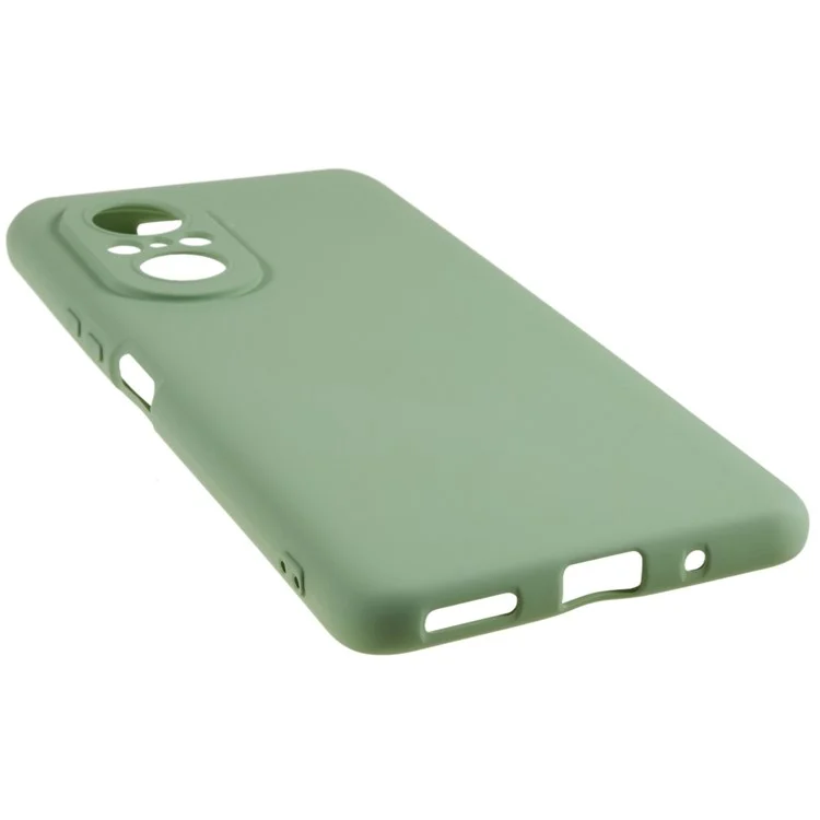Pour Huawei nova 9 SE Coque de téléphone de 2,0 mm d'épaisseur en silicone liquide avec texture - Bord incurvé Anti-chute Étui de protection en TPU - Vert