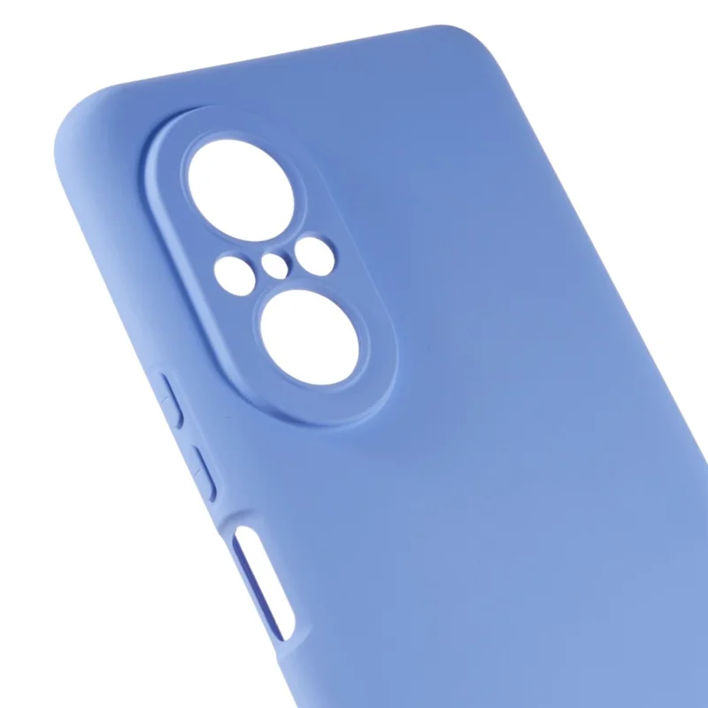 For Huawei nova 9 SE 2.0mm Thick Liquid Silicone Texture Phone Back Cover Arc Edge Anti-drop TPU Case - Purple