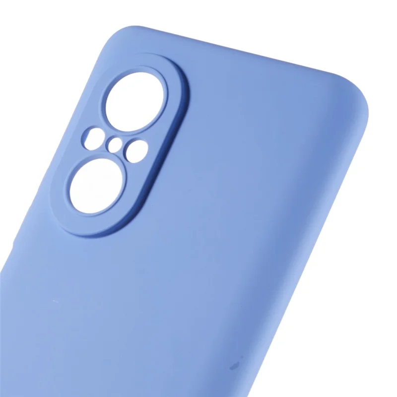 For Huawei nova 9 SE 2.0mm Thick Liquid Silicone Texture Phone Back Cover Arc Edge Anti-drop TPU Case - Purple