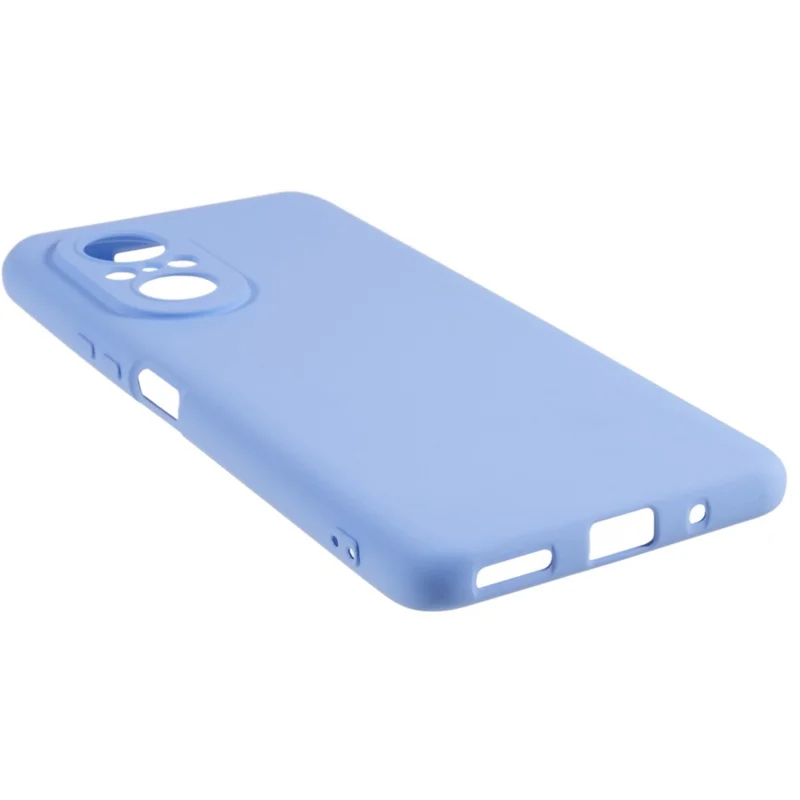 For Huawei nova 9 SE 2.0mm Thick Liquid Silicone Texture Phone Back Cover Arc Edge Anti-drop TPU Case - Purple