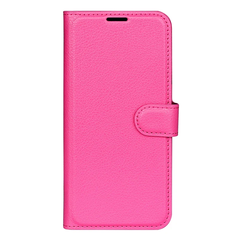 For vivo Y04 4G Case Litchi Texture Shockproof Leather Wallet Phone Cover - Rose
