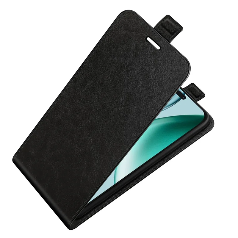 Capa For Honor X8c 4G com Compartimentos para Cartões, Couro com Flip Vertical - Preto