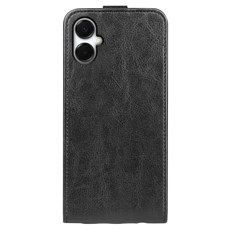 Per Samsung Galaxy A06 5G Custodia con slot per schede Flip verticale in pelle Custodia per telefono - Nero