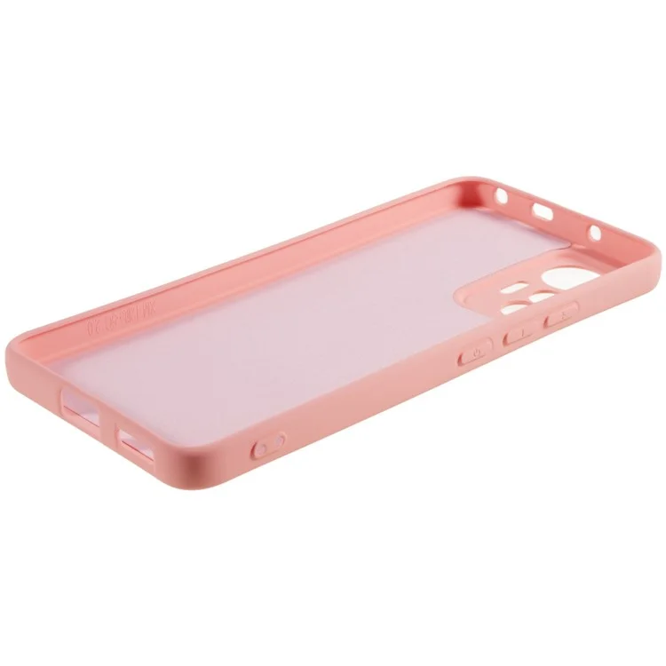 Для Xiaomi 12 Lite 5G Arc Edge TPU Back Case 2.0 мм Толщина Текстура жидкого силикона Защитная крышка - Розовый
