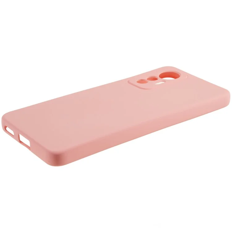 Для Xiaomi 12 Lite 5G Arc Edge TPU Back Case 2.0 мм Толщина Текстура жидкого силикона Защитная крышка - Розовый