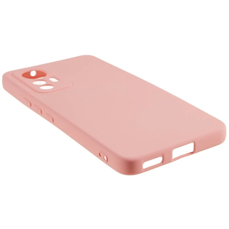 Для Xiaomi 12 Lite 5G Arc Edge TPU Back Case 2.0 мм Толщина Текстура жидкого силикона Защитная крышка - Розовый
