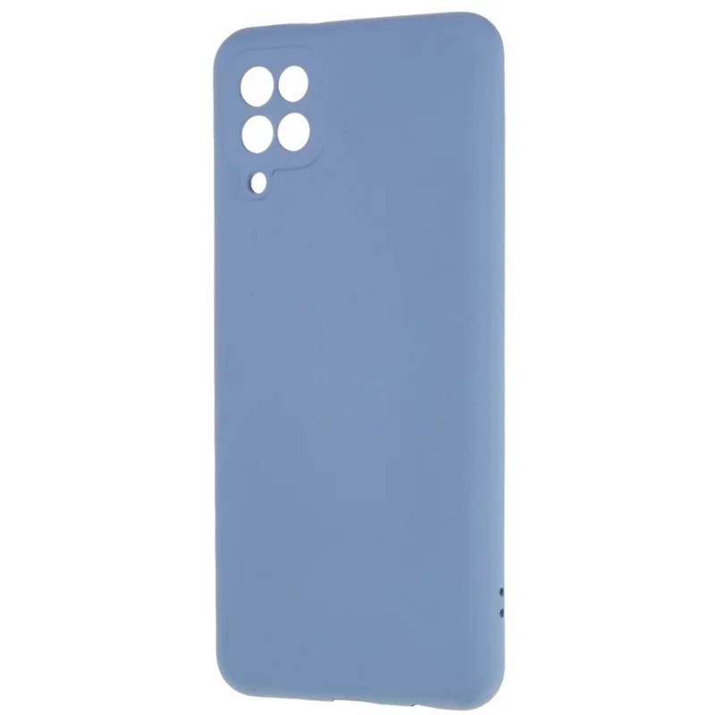 For Samsung Galaxy A12 / M12 / A12 Nacho 4G Liquid Silicone Texture Cellphone Drop-proof Cover 2.0mm Thick Arc Edge TPU Case - Grey