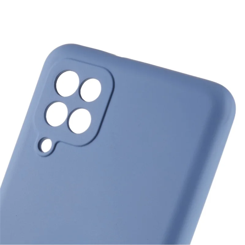 For Samsung Galaxy A12 / M12 / A12 Nacho 4G Liquid Silicone Texture Cellphone Drop-proof Cover 2.0mm Thick Arc Edge TPU Case - Grey