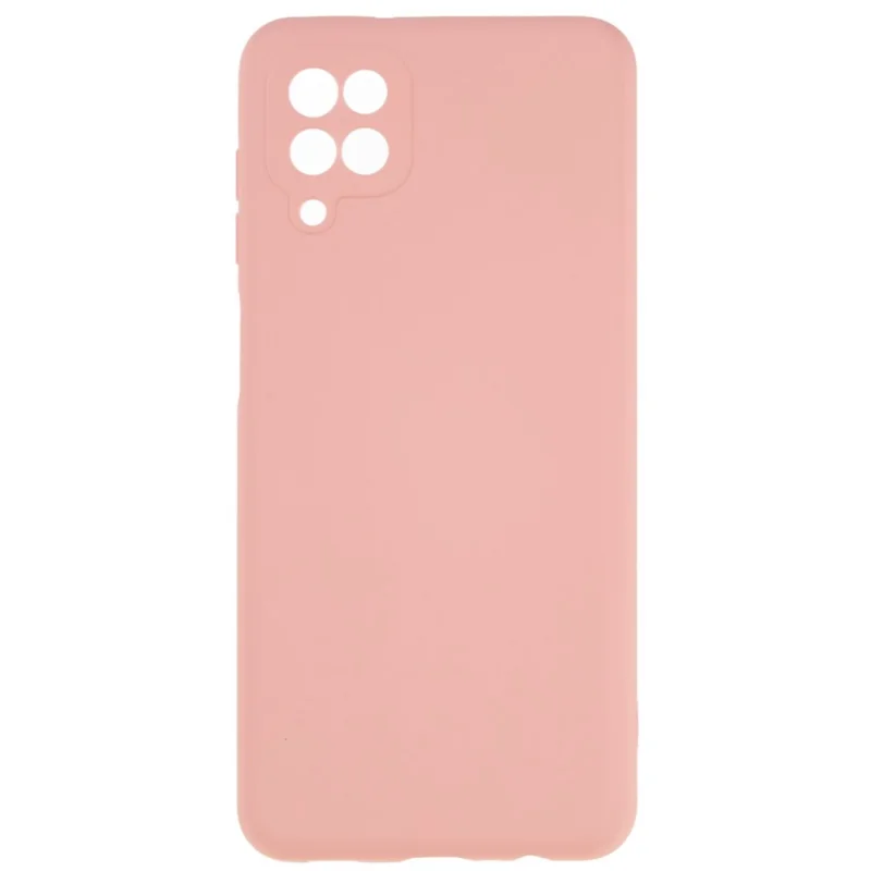 For Samsung Galaxy A12 / M12 / A12 Nacho 4G Liquid Silicone Texture Cellphone Drop-proof Cover 2.0mm Thick Arc Edge TPU Case - Pink