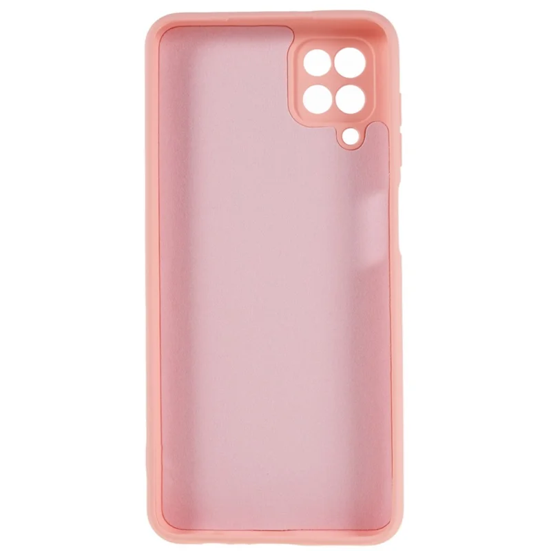 For Samsung Galaxy A12 / M12 / A12 Nacho 4G Liquid Silicone Texture Cellphone Drop-proof Cover 2.0mm Thick Arc Edge TPU Case - Pink
