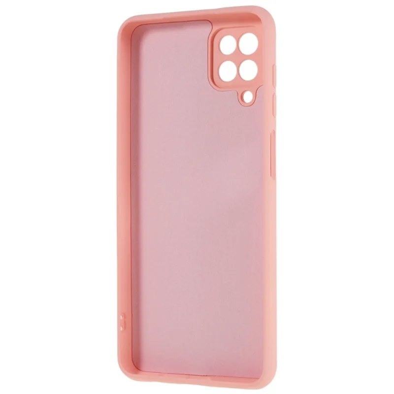 For Samsung Galaxy A12 / M12 / A12 Nacho 4G Liquid Silicone Texture Cellphone Drop-proof Cover 2.0mm Thick Arc Edge TPU Case - Pink