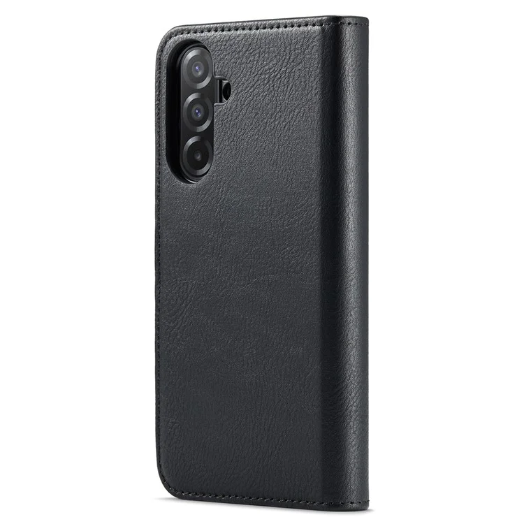 DG.MING for Samsung Galaxy A26 5G Case Detachable Split Leather Phone Cover - Black