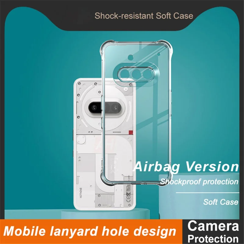 Capa IMAK para Nothing Phone (3a) TPU com Proteção Antichoque Airbag - Transparente