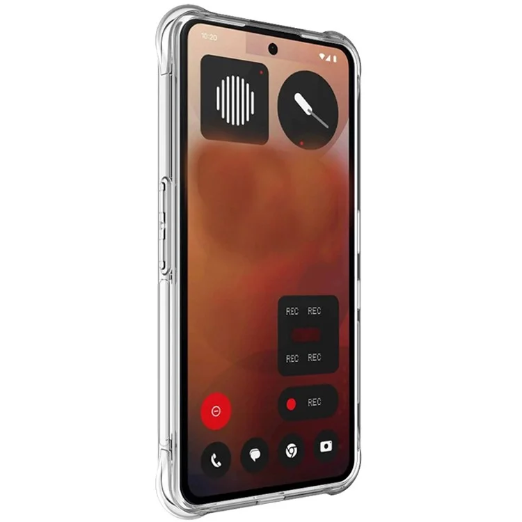 IMAK Pour Nothing Phone (3a) Pro Étui TPU Protection Antichoc avec Coussin d'Air - Transparent