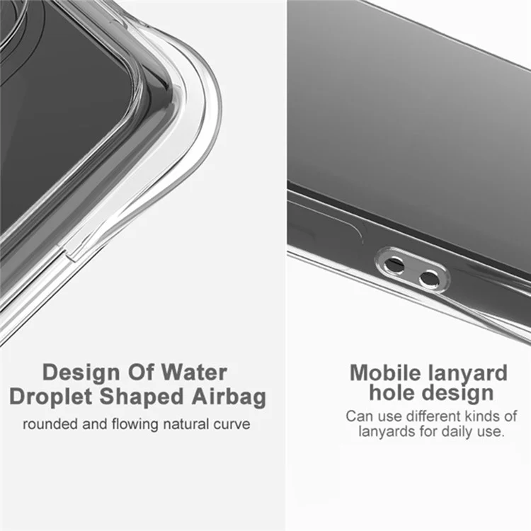 Étui IMAK pour Xiaomi Redmi Note 14 5G Coque de Protection TPU Antichoc avec Coussin d'Air - Noir Mat