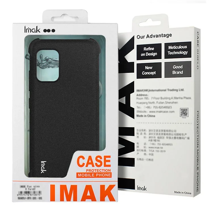 Étui IMAK pour Xiaomi Redmi Note 14 5G Coque de Protection TPU Antichoc avec Coussin d'Air - Noir Mat