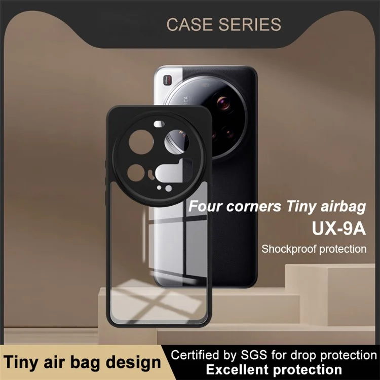 Funda IMAK UX-9A para Xiaomi 15 Ultra, Carcasa Transparente de TPU y PC con Esquinas Reforzadas