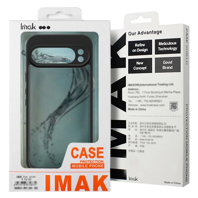 Série IMAK UX-9B pour Étui Samsung Galaxy S25+ Minuscule Airbag PC TPU Couverture de téléphone mate