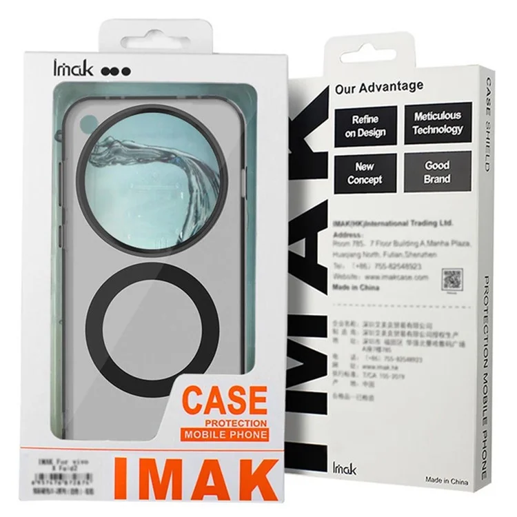 Étui IMAK pour Xiaomi Redmi Note 14 Pro 5G / Poco X7 5G Compatible avec MagSafe PC + TPU Coque de Protection Arrière pour Téléphone