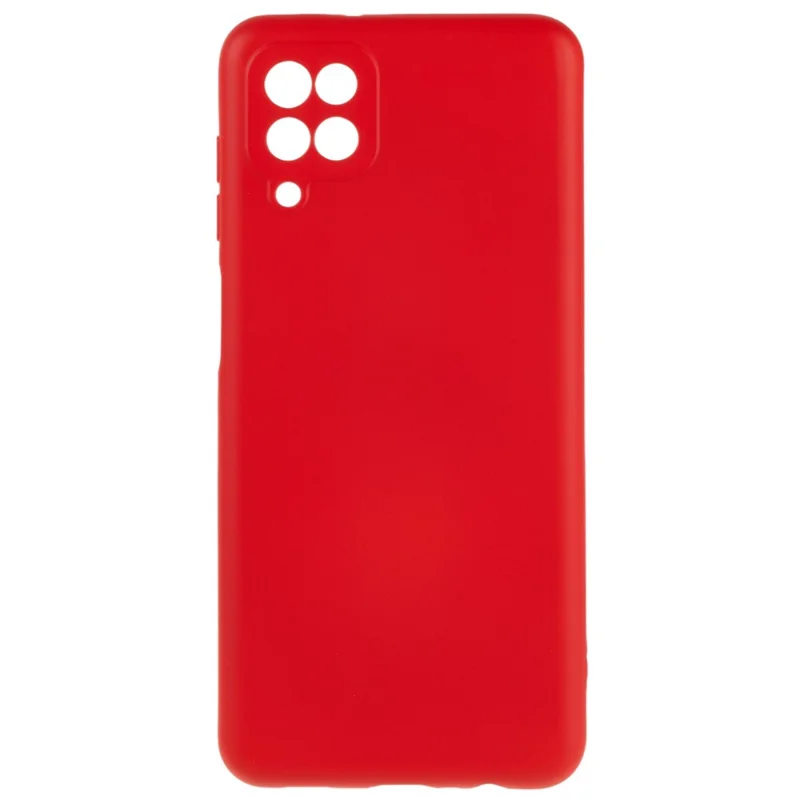 2.0mm Thick Arc Edge TPU Cover for Samsung Galaxy A22 4G (EU Version), Liquid Silicone Texture Phone Drop-proof Case - Red