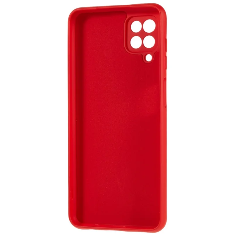 2.0mm Thick Arc Edge TPU Cover for Samsung Galaxy A22 4G (EU Version), Liquid Silicone Texture Phone Drop-proof Case - Red