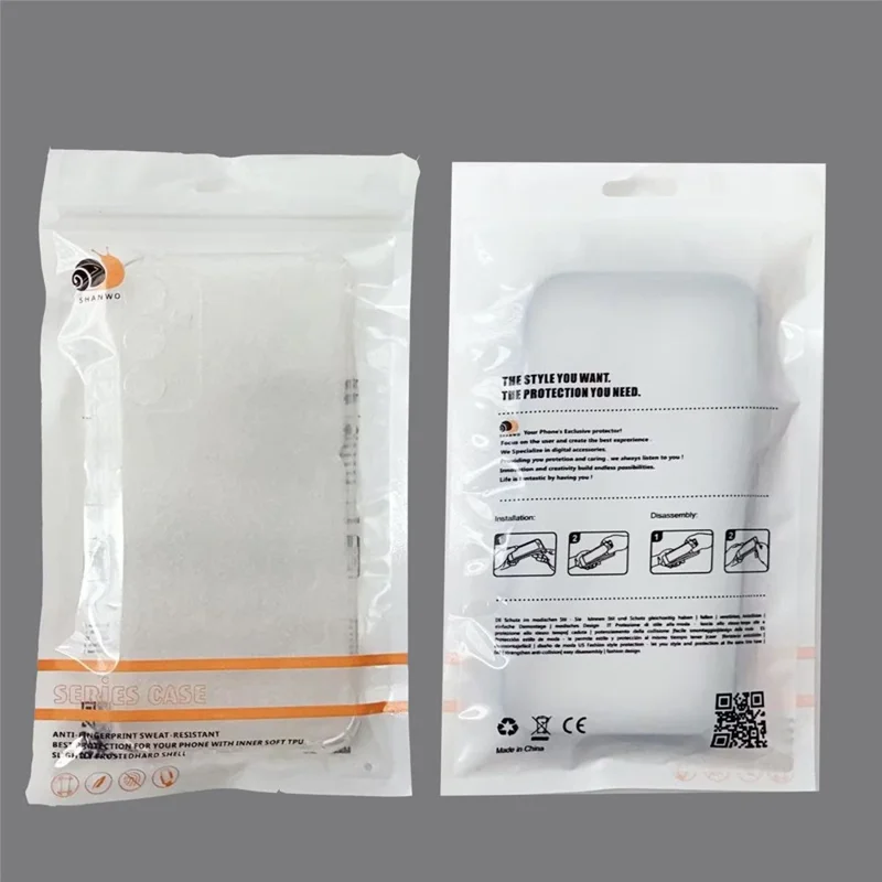 SHANWO For Samsung Galaxy S24+ TPU Clear Case 1.5mm Shockproof Mobile Back Cover