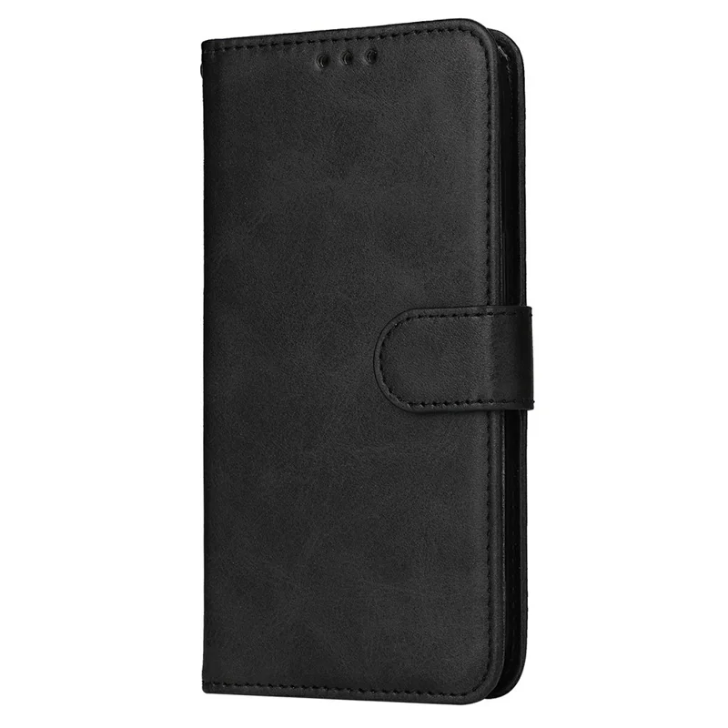 For Xiaomi Redmi Note 14 4G (164.84mm) Case Wallet PU Leather Folio Flip Phone Cover - Black