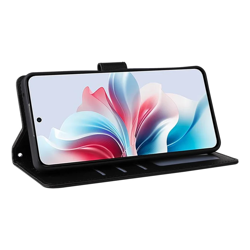 For Realme C75 4G / 14x 5G Case Wallet Stand View PU Leather Phone Cover - Black